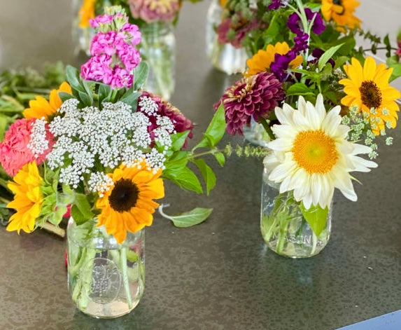 Glass Jar Bouquet